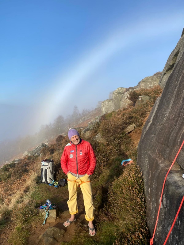 Personal Climbing at Curbar in a cold January 2022
