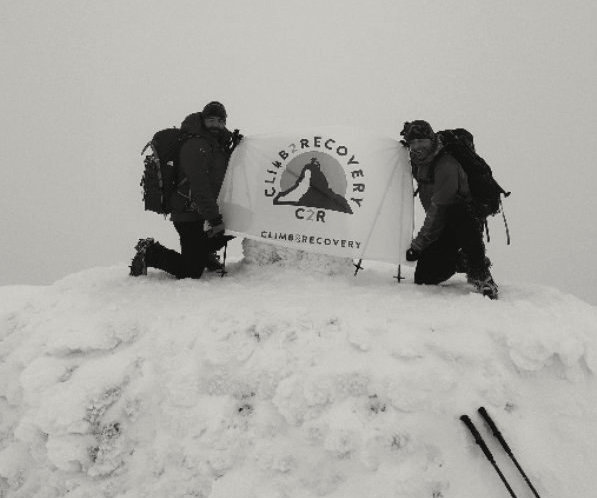 Veterans Alun and Foxy get to the top of Ben Nevis.