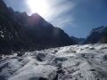 Alpine Mer de Glace early morning