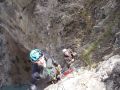 Gorge de la Durance Via Ferrata, William does well.