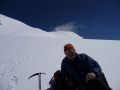 Alpine nearing the summit of the Briethorn, Zermatt