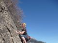 Lead climbing in the Ecrins.........Will does his stuff