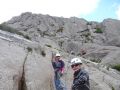 Wioleta and Tracy on Idwal slabs learning to multi pitch............a very good day