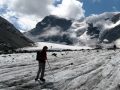 Alpine a brief break on the Haut Glacier d'Arolla